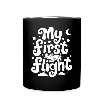 My First Flight Imaginative Adventure - Full Colour Mug - black - Front