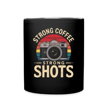 Café fort Des clichés forts pour les photographes - Mug uni - noir - Devant