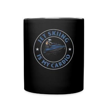 Le jetski, c’est mon cardio - Jetski Lover Jetski Rider - Mug uni - noir - Devant