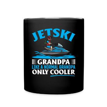 Jetski Papi comme un Papi normal juste plus cool - Mug uni - noir - Devant