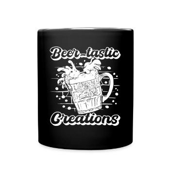 Funny Art Painter Beer-tastic Creations Drawing - Full Colour Mug - black - Front