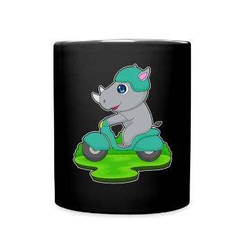 Trottinette Rhino - Mug uni - noir - Devant