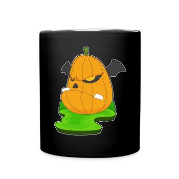 Monster Halloween Pumpkin - Full Colour Mug - black - Front