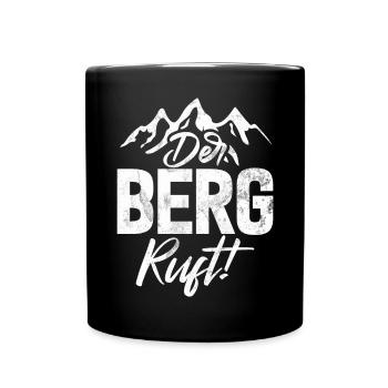 Berge Natur Bergsteigen Alpen Klettern Wandern - Tasse einfarbig - Schwarz - Vorne