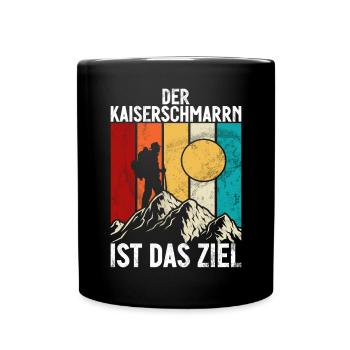 Berge Natur Bergsteigen Alpen Klettern Wandern - Tasse einfarbig - Schwarz - Vorne