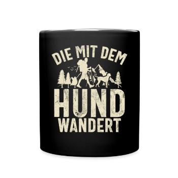 Berge Natur Bergsteigen Alpen Klettern Wandern - Tasse einfarbig - Schwarz - Vorne