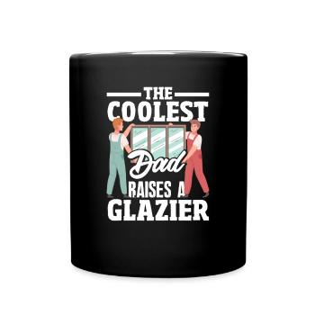 Glaser Geschenk - Tasse einfarbig - Schwarz - Vorne