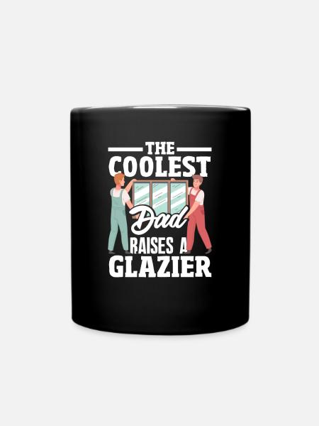 Glaser Geschenk - Tasse einfarbig - Schwarz