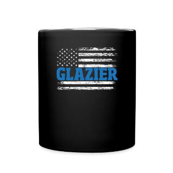 Glaser Geschenk - Tasse einfarbig - Schwarz - Vorne