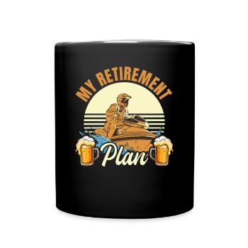 Plan de retraite Jetski - Jetski Retirement Jets - Mug uni - noir - Devant