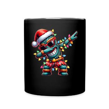 Dabbing Tiki Luau Masque Tiki Hawaïen - Mug uni - noir - Devant