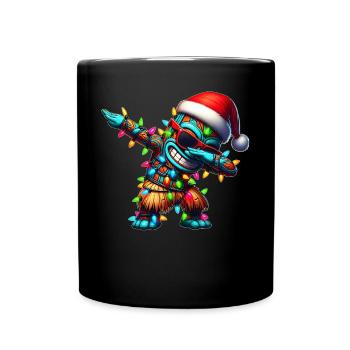 Dabbing Tiki Luau Masque Tiki Hawaïen - Mug uni - noir - Devant