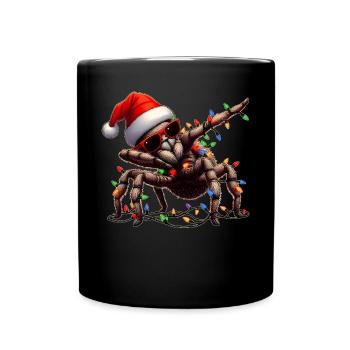 Tupfende Tarantel Spinne Sonnenbrille Niedlich Wei - Tasse einfarbig - Schwarz - Vorne
