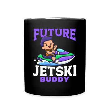 Bébé Jetski Rider Jetski Bébé - Future Jetski Budd - Mug uni - noir - Devant
