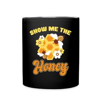 Beekeeper Show Me The Honey Bee Friends Beekeeping - Full Colour Mug - black - Front