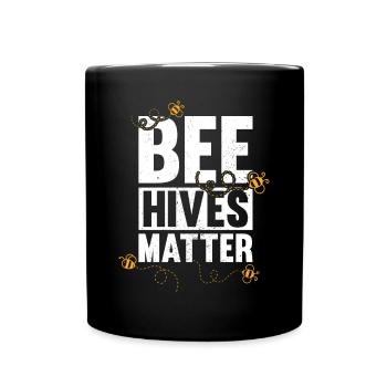 Ruches Apiculture Mat Miel d’apiculture - Mug uni - noir - Devant
