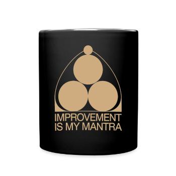 Kaizen Improvement: Improvement Is My Mantra - Full Colour Mug - black - Front