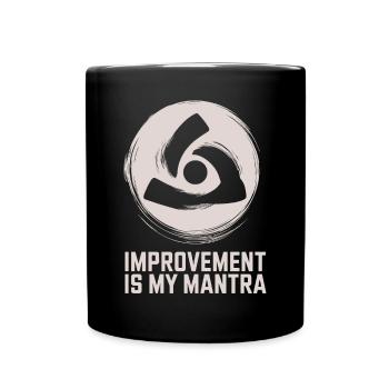 Kaizen Improvement: Improvement Is My Mantra - Full Colour Mug - black - Front