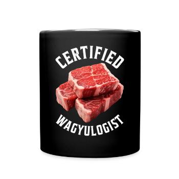 Wagyu Steak - Full Colour Mug - black - Front