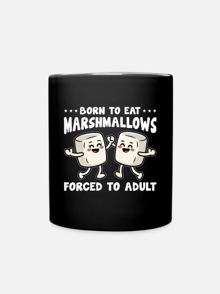 Marshmallow - Full Colour Mug - black