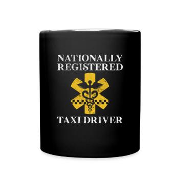 Taxi Taxi Driver Traffic Profession Gift - Full Colour Mug - black - Front