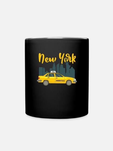 Taxi - Tasse einfarbig - Schwarz