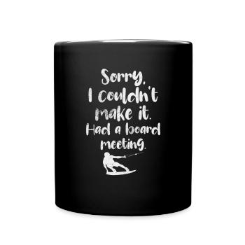 Wakeboard - Tasse einfarbig - Schwarz - Vorne
