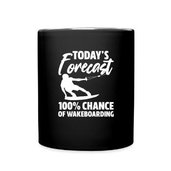 Wakeboard Wakeboarder Wakeboard Cadeau - Mug uni - noir - Devant