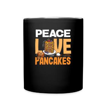 Funny Pancake Lover Gift - Full Colour Mug - black - Front