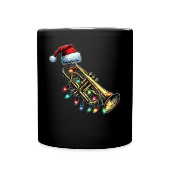 Trumpet Musical Instrument - Full Colour Mug - black - Front