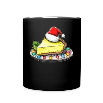 Tarte au citron vert Père Noël - Mug uni - noir - Devant