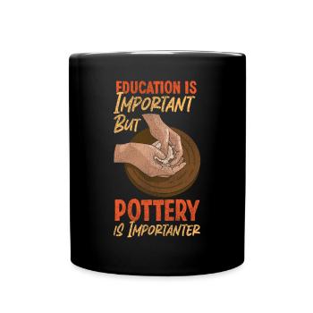 Pottery Ceramics Artist Education - Tasse einfarbig - Schwarz - Vorne