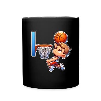 Basket-ball - Mug uni - noir - Devant