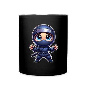 Ninja - Tasse einfarbig - Schwarz - Vorne