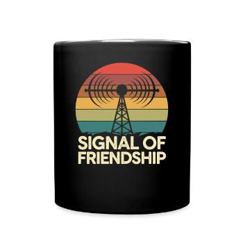 Signal De L’Amitié Amateurfunk Radio Amateur - Mug uni - noir - Devant