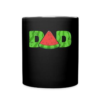 Watermelon Father - Full Colour Mug - black - Front