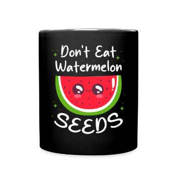 Melon pastèque Fruit d’été Cadeau végétalien - Mug uni - noir - Devant