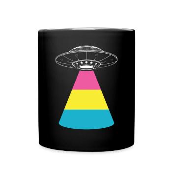Alien UFO Alien Galaxy Geschnek - Full Colour Mug - black - Front