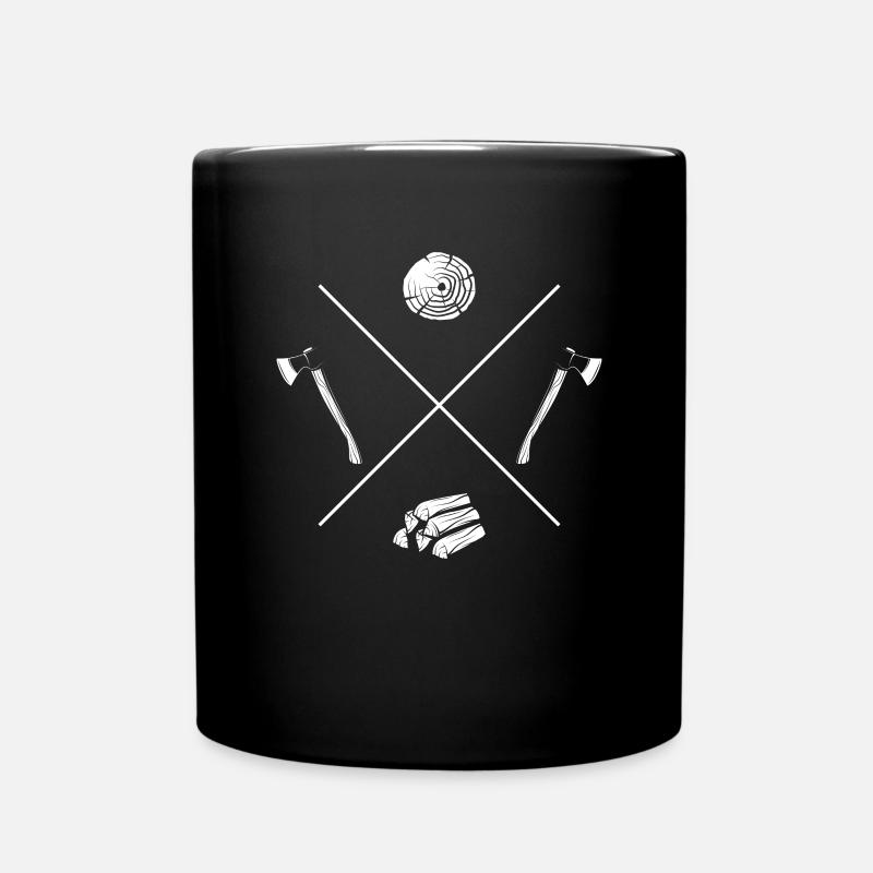 Couper du bois | Bûcheron - Mug uni - noir