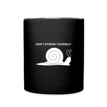 Ne vous stressez pas Escargot - Mug uni - noir - Devant