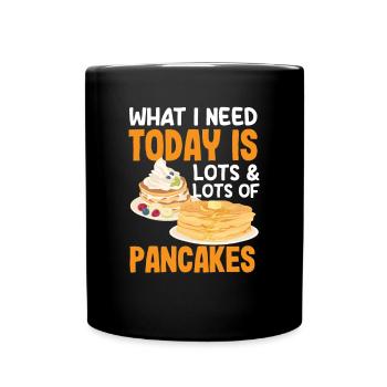 Funny Pancake Lover Gift - Full Colour Mug - black - Front