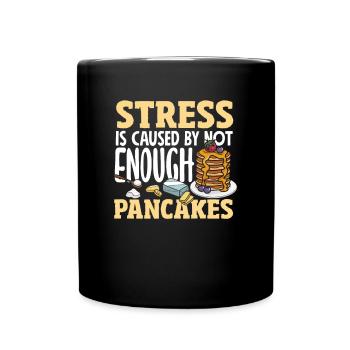 Funny Pancake Lover Gift - Full Colour Mug - black - Front
