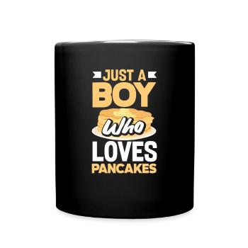 Funny Pancake Lover Gift - Full Colour Mug - black - Front