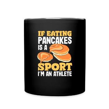 Funny Pancake Lover Gift - Full Colour Mug - black - Front