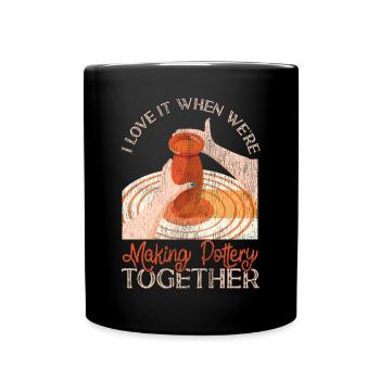 Poterie Céramiste Artiste Amis - Mug uni - noir - Devant