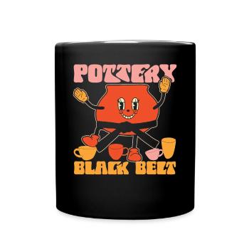 Pottery Ceramics Artist Pottery - Tasse einfarbig - Schwarz - Vorne