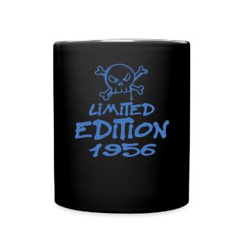 Limited Edition 1956 Geburtstag 1956 Geboren - Tasse einfarbig - Schwarz - Vorne