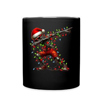 Dabbing Zombie Sunglasses Cute Christmas X - Full Colour Mug - black - Front