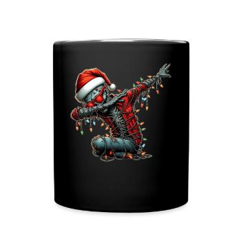 Dabbing Zombie Sunglasses Cute Christmas X - Full Colour Mug - black - Front