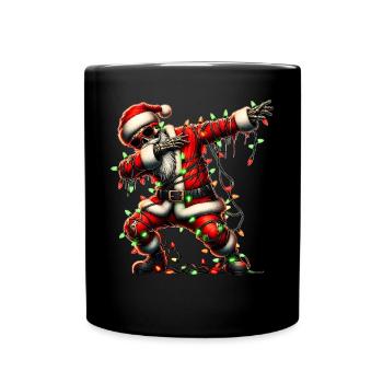 Dabbing Zombie Santa Sunglasses Cute Christmas - Full Colour Mug - black - Front